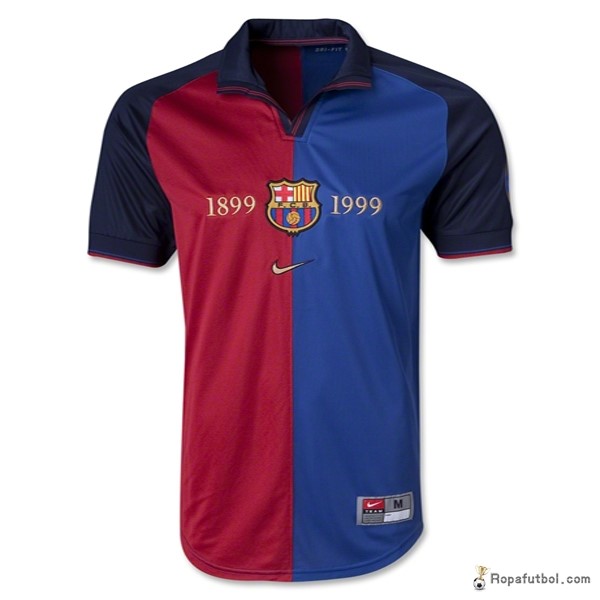 Camiseta Barcelona Replica Primera Ropa 1899/1999 Rojo Azul